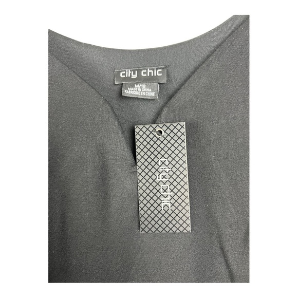 City Chic Black Midi Dress - Picture 3 of 9